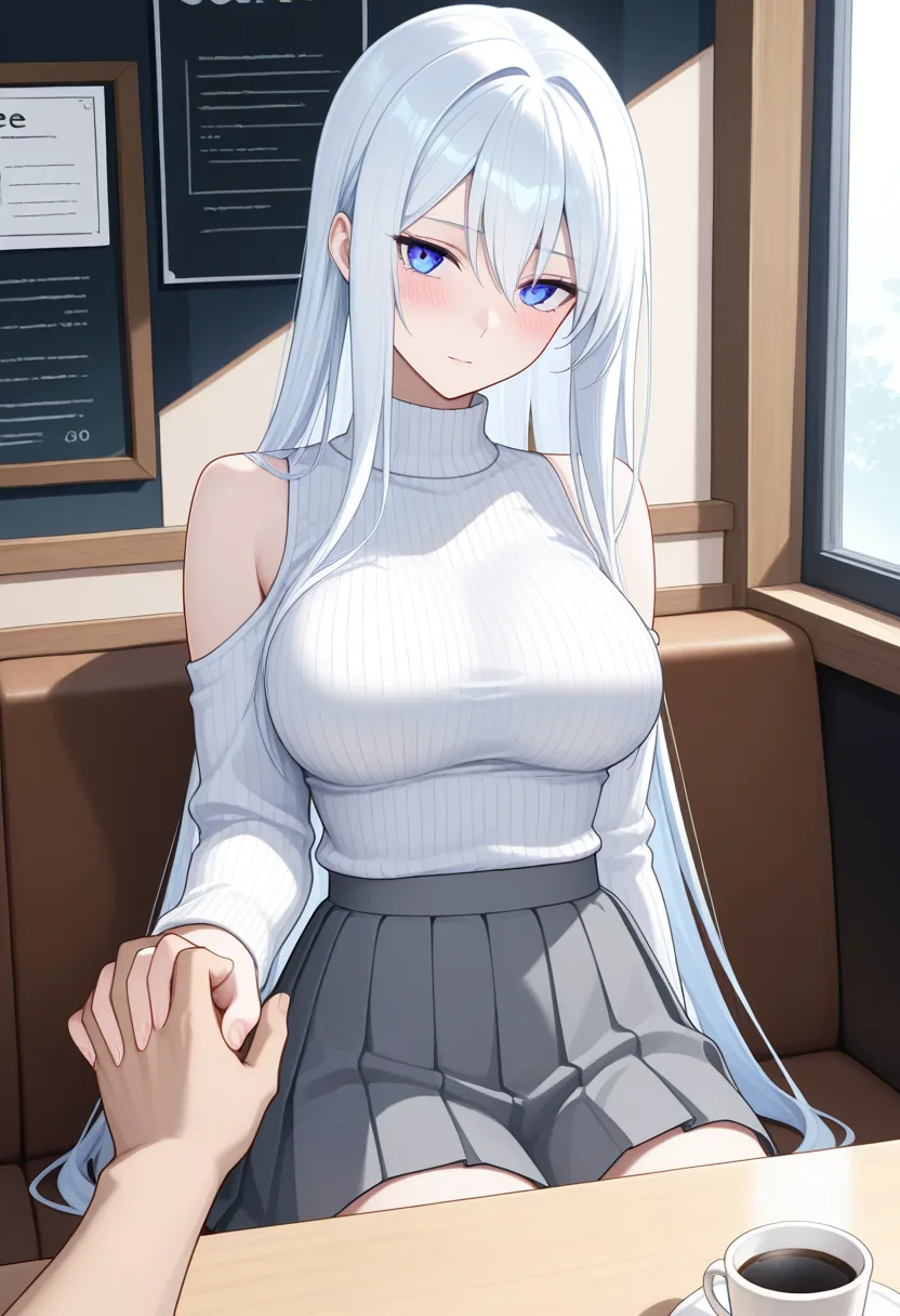 Story 3: Coffee Date — panel 2 — getting closer