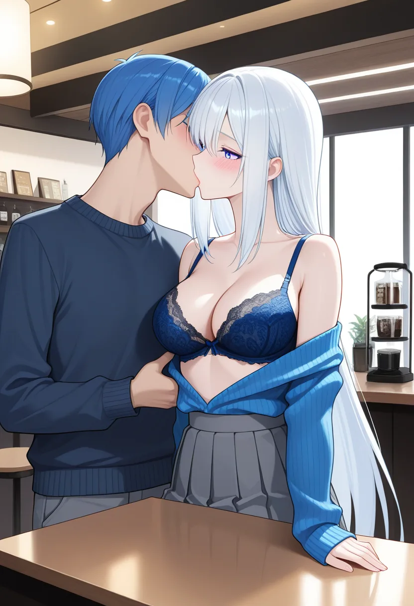 Story 13: Closing Time — panel 5 — counter kissing