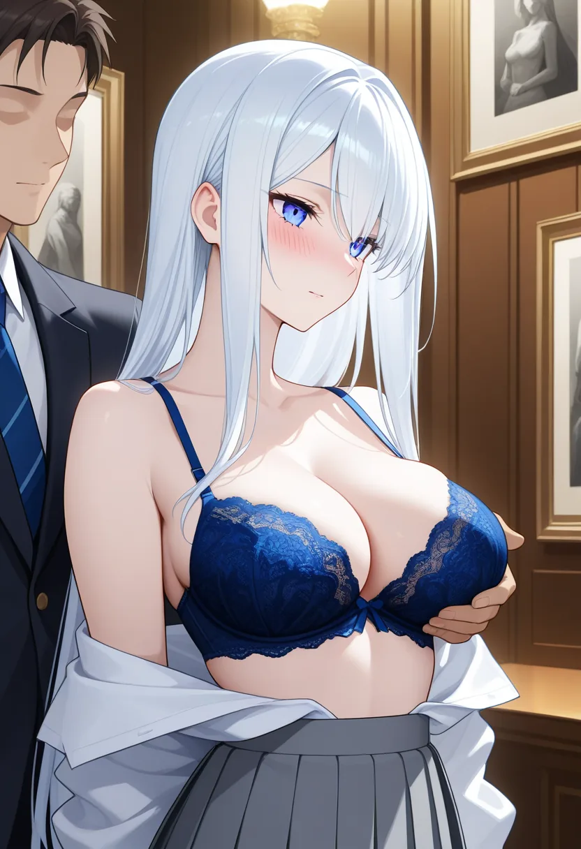 Story 14: Art Appreciation — panel 5 — undressing among art