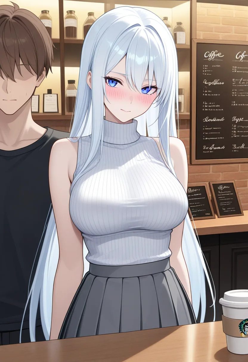 Story 18: Ordering Coffee — panel 2 — barista flirting