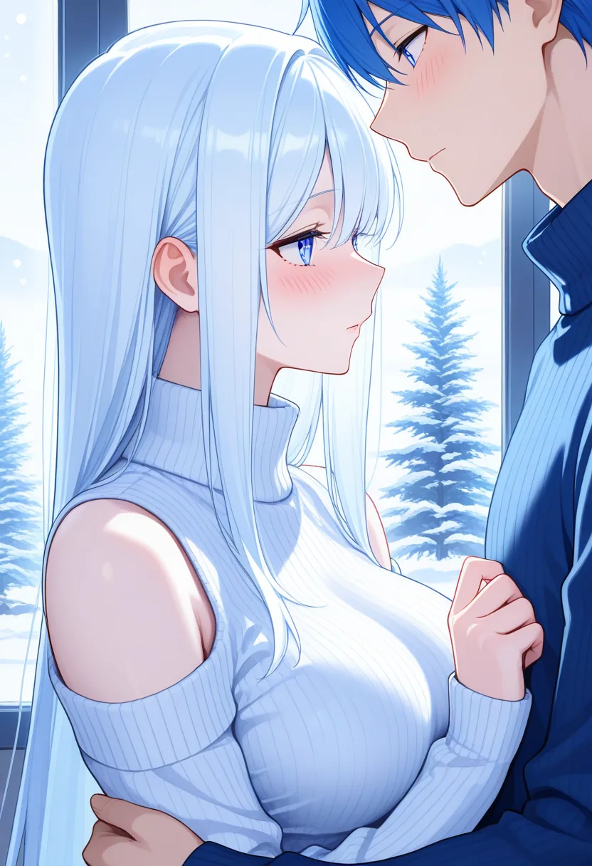 Story 22: Window Watching — panel 3 — warming embrace
