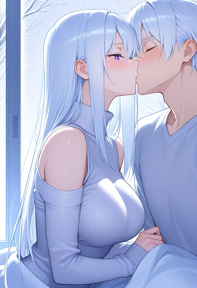 Story 27: Watching Snow — panel 4 — first kiss