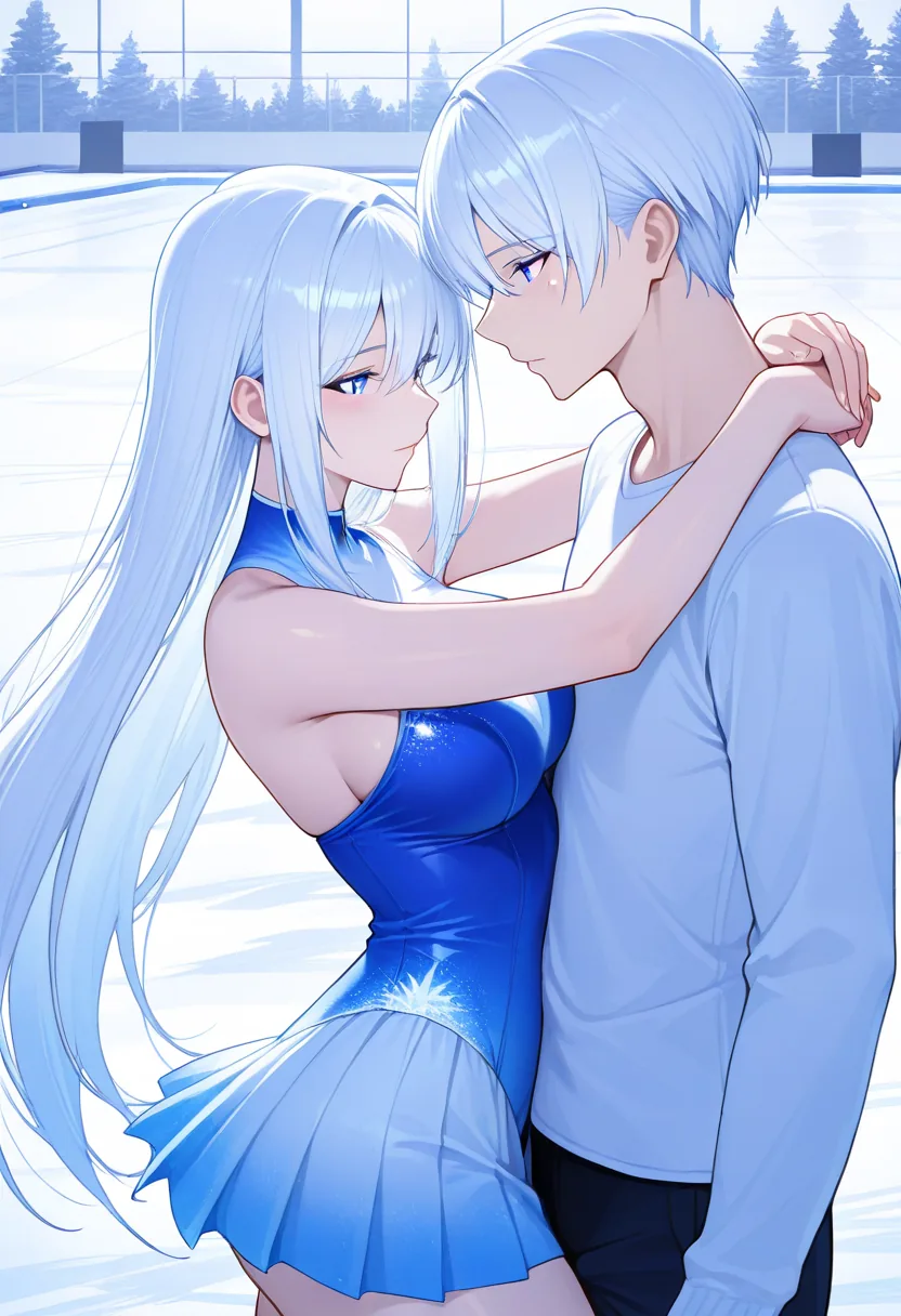 Story 30: Skating Practice — panel 2 — partner skating