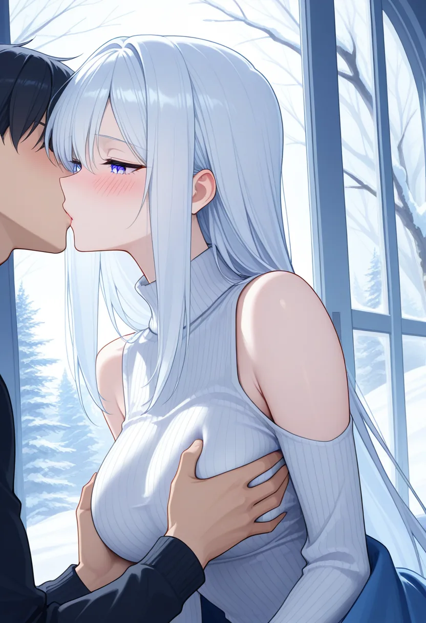 Story 47: Watching Snow — panel 4 — passionate embrace