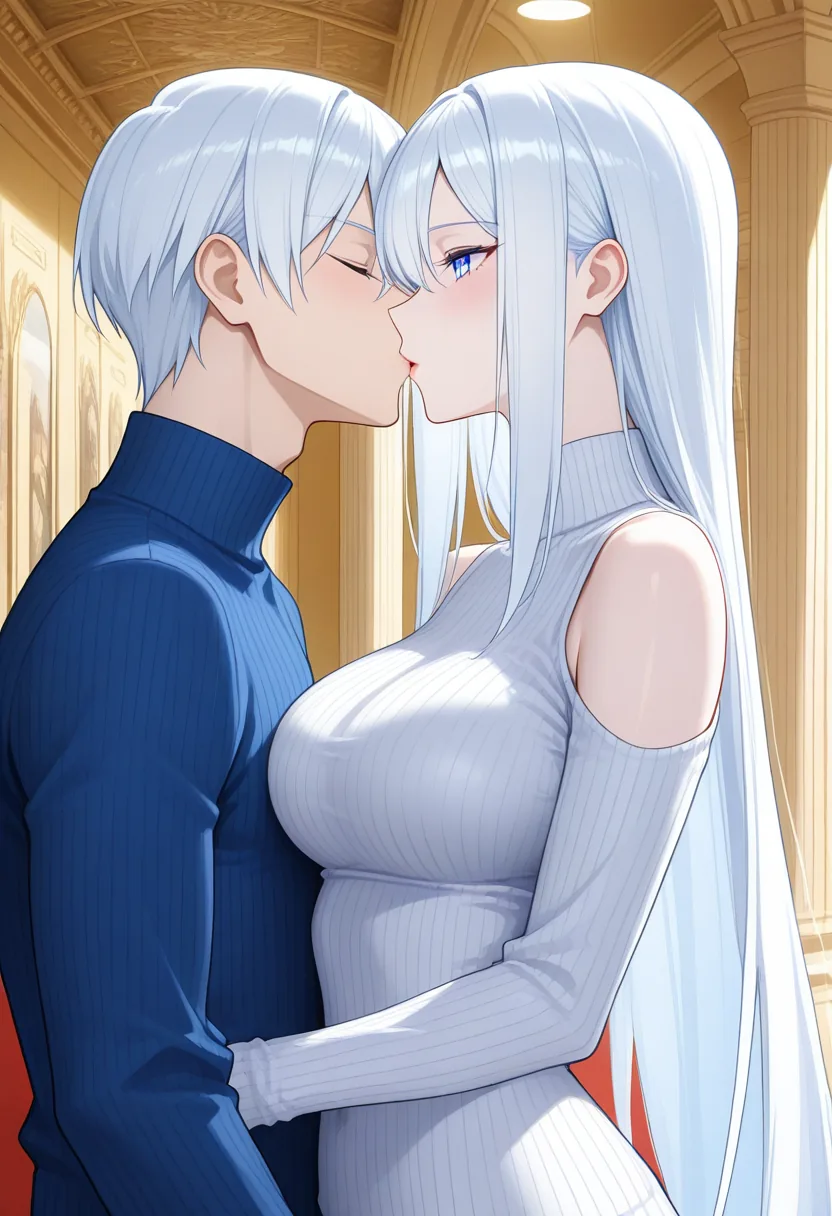 Story 79: Gallery Viewing — panel 3 — romantic tension