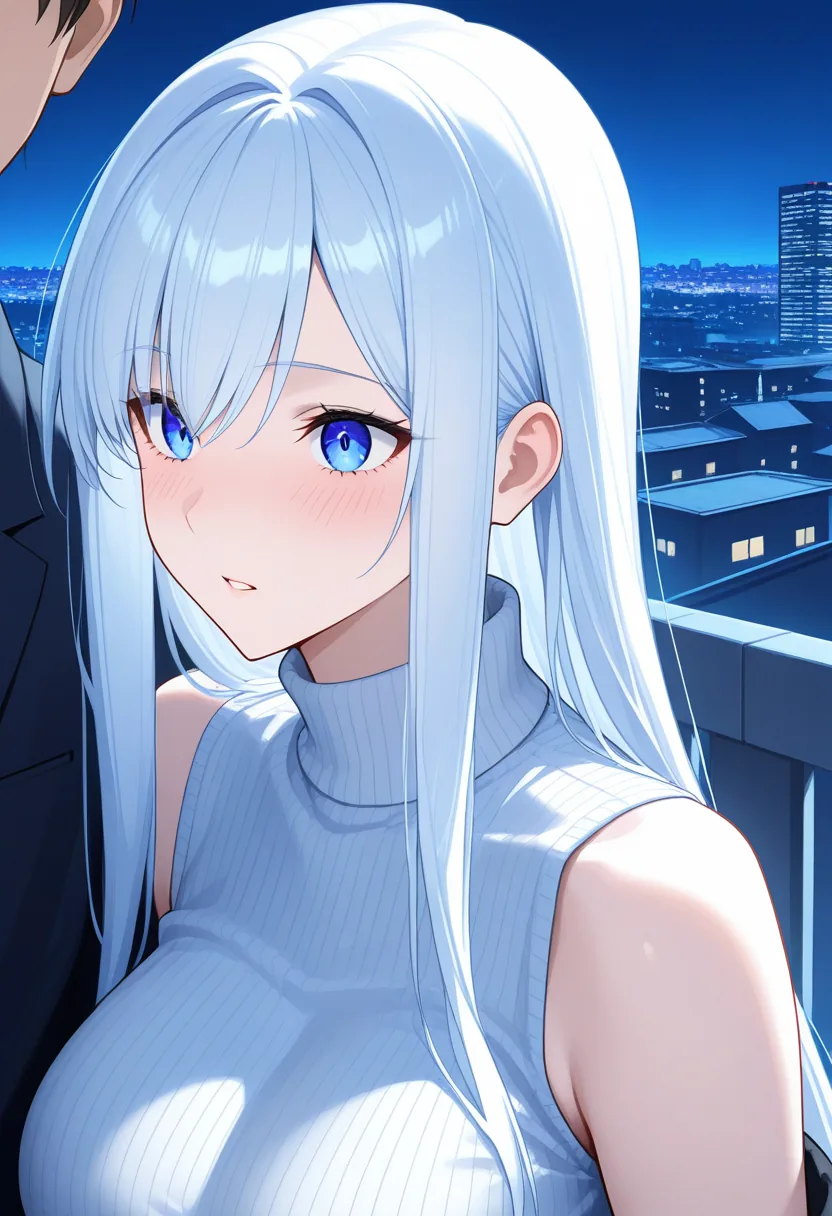 Story 80: Rooftop Solitude — panel 2 — unexpected company