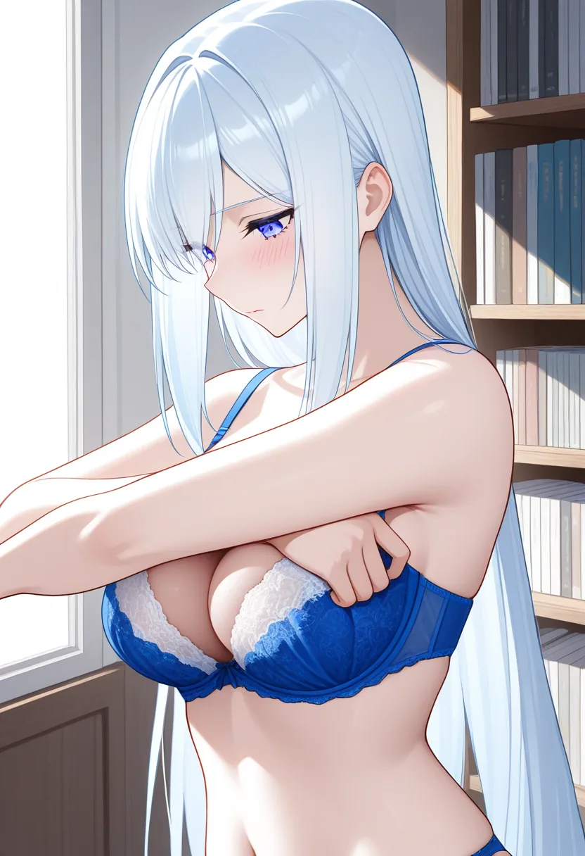 Story 86: Library Research — panel 6 — removing bra