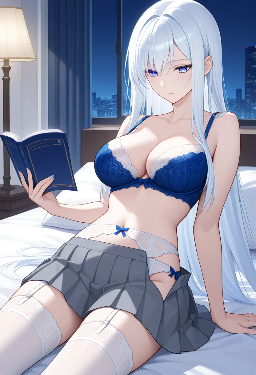 Story 92: Reading Clothed — panel 3 — lingerie visible